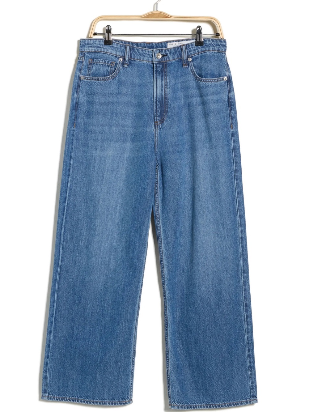 rag & bone Light Blue Straight Leg Jeans